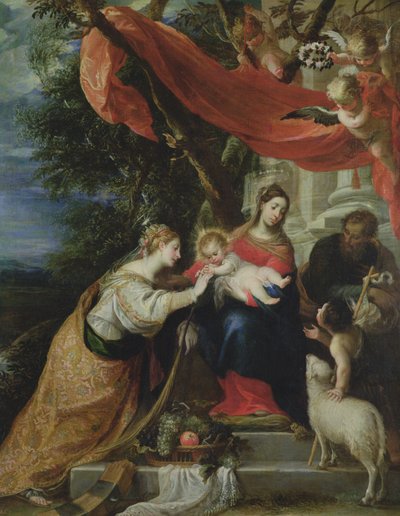 Il mistico fidanzamento di Santa Caterina da Mateo Cerezo